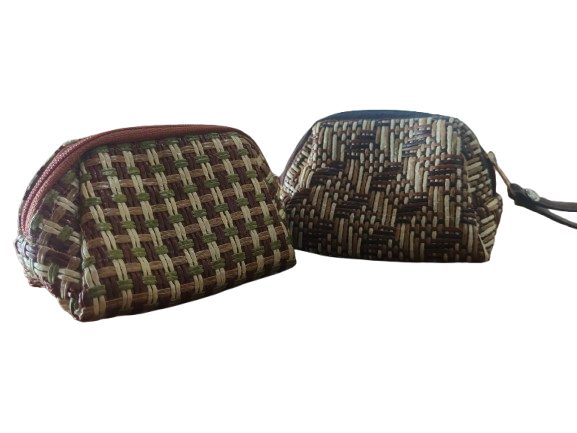 Rattan Triangular Wallet