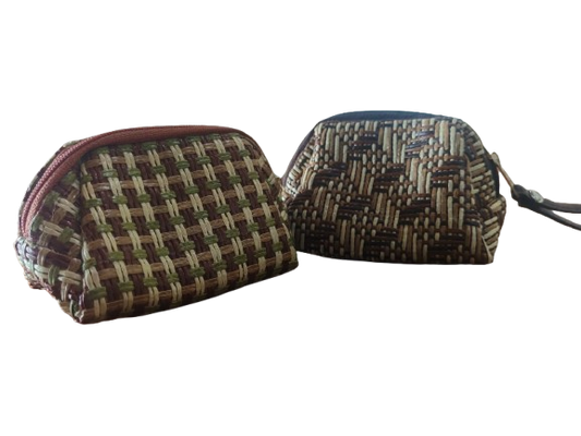 Rattan Triangular Wallet